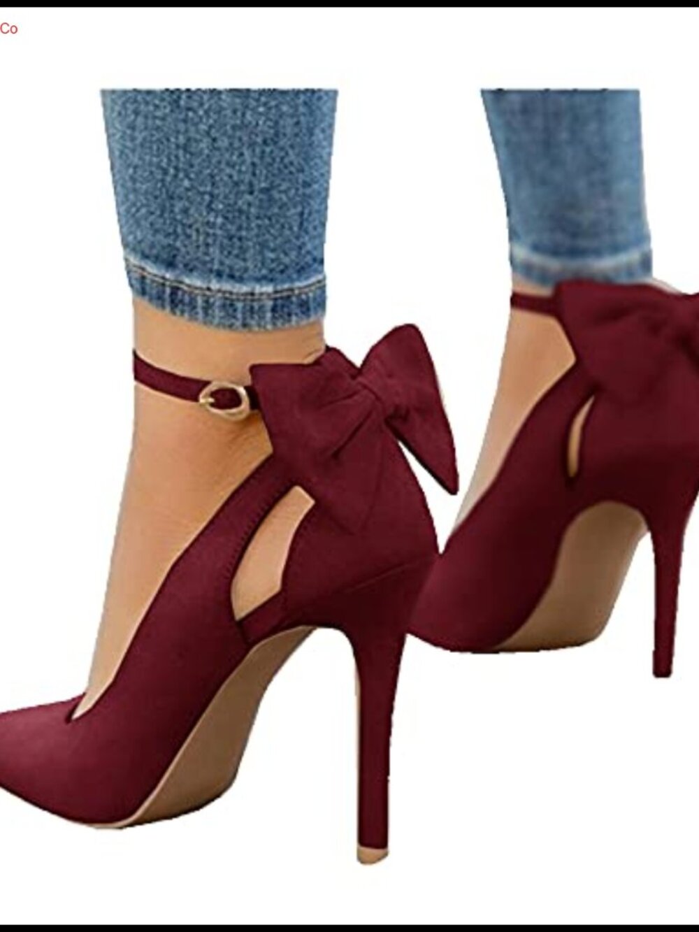 Faux Suede Pointed Toe Stiletto Heel Wedding Pumps Removable Ankle Strap
